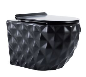 унитаз подвесной hans vm-5626/001, черный в Алматы фото № 1