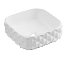 раковина накладная hans vz-2628 40x40 см, белая в Алматы фото № 1