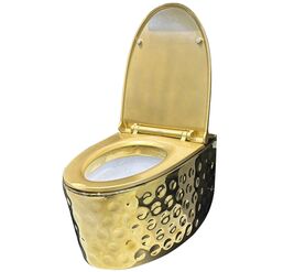 унитаз подвесной hans vz-se016/5616 золотой в Алматы фото № 1