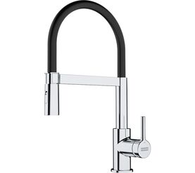 смеситель для кухни franke lina semi 115.0626.085, черный в Алматы фото № 1