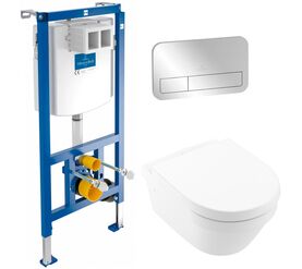 унитаз с инсталляцией 4в1 villeroy & boch architectura 4694hr01 92242700 92249061 в Алматы фото № 1