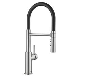 смеситель для кухни blanco catris-s flexo 525791 с гибким изливом, хром в Алматы фото № 1