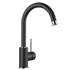 смеситель для кухни blanco mida 526649, черный матовый в Алматы фото № 1