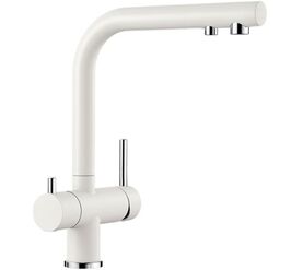смеситель для кухни blanco fontas ii 523134, белый в Алматы фото № 1