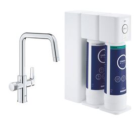 смеситель для кухни grohe blue pure eurosmart 3058700, c фильтром и технологией обратный осмос, хром в Алматы фото № 1