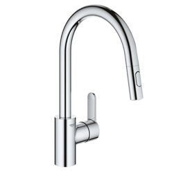смеситель для кухни grohe eurostyle cosmopolitan 31482003 с выдвижным изливом, хром в Алматы фото № 1