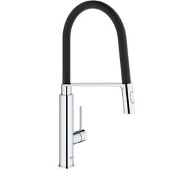 смеситель для кухни grohe concetto 31491000 с профессиональной лейкой, черный/хром в Алматы фото № 1