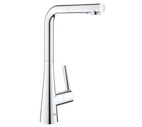 смеситель для кухни grohe zedra 32553002, выдвижной излив, хром в Алматы фото № 1