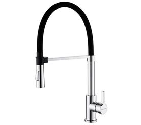 смеситель для кухни paulmark halt ha214021-cr с гибким изливом, хром в Алматы фото № 1