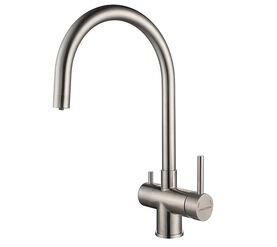 смеситель для кухни paulmark heller he213218-ss, нержавеющая сталь в Алматы фото № 1