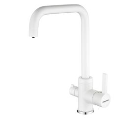 смеситель для кухни paulmark logas lo213021-431tw, белый матовый в Алматы фото № 1