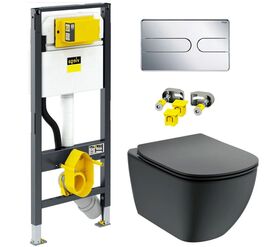 унитаз с инсталляцией 4в1 ideal standard tesi t0079v3 792862 t3527v3 в Алматы фото № 1