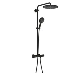 Душевая система с термостатом grohe rainshower smartactive 310 22119kf0, черныйфантомный в Алматы фото № 1