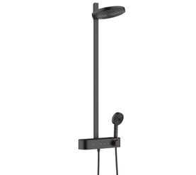 Душевая система hansgrohe pulsify s 260 2jet 24240670 черный матовый с термостатом в Алматы фото № 1