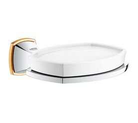 Мыльница grohe grandera 40628ig0 керамическая с держателем, хром/золото в Алматы фото № 1