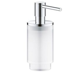 Дозатор жидкого мыла grohe selection 41028000, хром-прозрачный белый в Алматы фото № 1