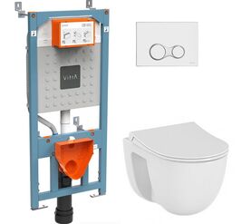 унитаз с инсталляцией 4в1 vitra s40 9860b003-7200 в Алматы фото № 1