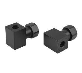 Комплект подключения для п/с secado 3/4"х1/2", квадратный, черный матовый нф-00000186 в Алматы фото № 1