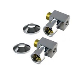 Комплект подключения для п/с secado 3/4"х1/2", квадратный, хром нф-00000190 в Алматы фото № 1