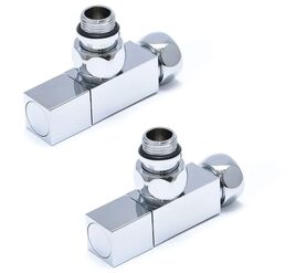 Вентиль угловой запорный  3/4"- 1/2", квадратный, хром нф-00000191 в Алматы фото № 1