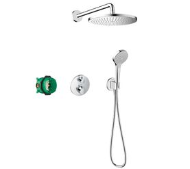 Душевая система hansgrohe croma 280 1jet ecostat s 27954000 с термостатом в Алматы фото № 1