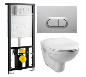 унитаз с инсталляцией 4в1 vitra normus 9773b003-7203 в Алматы фото № 1