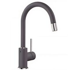 смеситель для кухни blanco blanco mida-s 521455-рычажное антрацит выдвижная лейка в Алматы фото № 1