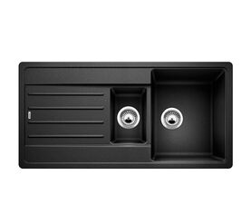Кухонная мойка искусственный камень blanco blanco legra 522207 две чаши с крылом антрацит в Алматы фото № 1
