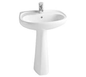 раковина с пьедесталом vitra normus 9600b003-7650 55x45 в Алматы фото № 1