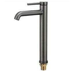 смеситель для раковины высокий hans h15.1305 оружейная сталь в Алматы фото № 1