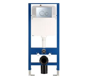 Инсталляция для унитаза hans h5108-0101 с клавишей, хром в Алматы фото № 1