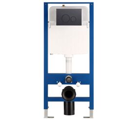 Инсталляция для унитаза hans h5108-0103 с черной клавишей смыва в Алматы фото № 1