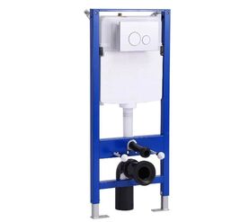 Инсталляция для унитаза hans h5108-0107 с белой клавишей смыва в Алматы фото № 1