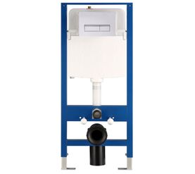 Инсталляция для унитаза hans h5108-0207 в комплекте с белой клавишей в Алматы фото № 1