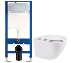 унитаз с инсталляцией 4в1 hans hs-046tq h5108-0201 в Алматы фото № 1