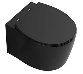 унитаз подвесной hans m5510b черный матовый в Алматы фото № 1