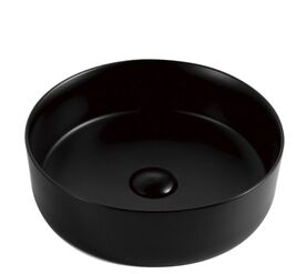 раковина накладная hans m9025b 40x40 см, черная матовая в Алматы фото № 1