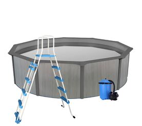 Бассейн каркасный starmatrix premium pool sp5513bw 550x550x130 см в Алматы фото № 1