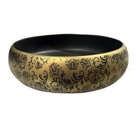 раковина накладная hans vz-se007 золото-черный 40x40 в Алматы фото № 1