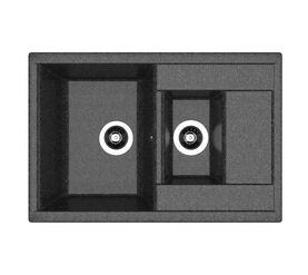 Кухонная мойка dr.gans астра 760 к, черный смс в Алматы фото № 1