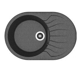 Кухонная мойка dr.gans берта 760, черный cmc в Алматы фото № 1