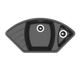 Кухонная мойка dr.gans габи, черный cmc в Алматы фото № 1