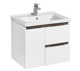 тумба с раковиной 60 см aquaton рене 1a258501nrc80+1wh302421 белый в Алматы фото № 1