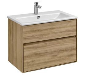 тумба с раковиной 75 см aquaton либерти 1a279501lyc70+1wh501619 дуб эльвезия в Алматы фото № 1