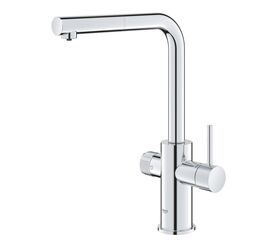 смеситель для кухни grohe blue pure minta 30590000, выдвижной излив, хром в Алматы фото № 1