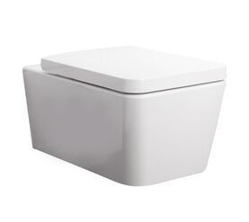 унитаз подвесной hansgrohe elupura q 60194450/60150450 с микролифтом, белый в Алматы фото № 1