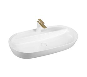 раковина накладная hans, 8286hs, 80x40 белая в Алматы фото № 1