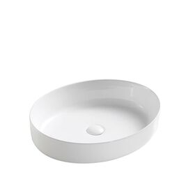 раковина накладная hans 8334hs, 55x40 белая в Алматы фото № 1