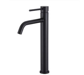 смеситель для раковины hans h17.1303 высокий черный в Алматы фото № 1