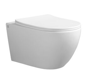 унитаз подвесной hansbaden tornado quiet h2281tqhs безободковый, белый в Алматы фото № 1